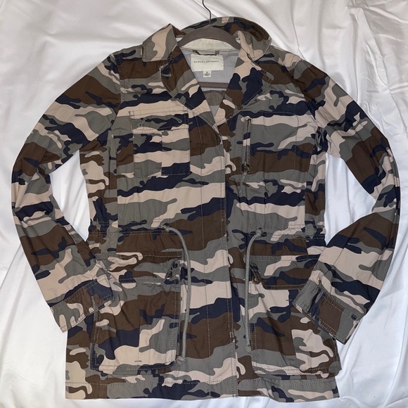 Banana Republic Camo Army Military Jacket Coat MED - Picture 2 of 6